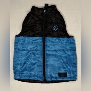 Rocawear Boys PUFFER VEST Size 24 Months Blue Black Full Zip Outerwear